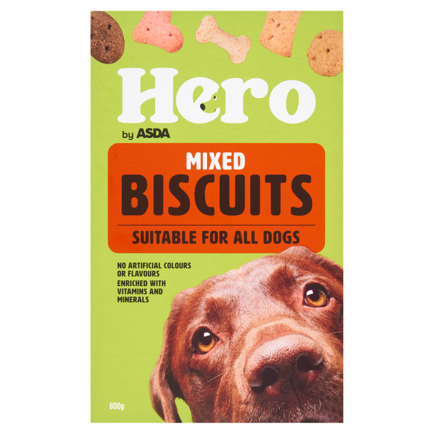 Hero by ASDA Mixed Biscuits Suitable For All Dogs 800g GOODS ASDA   