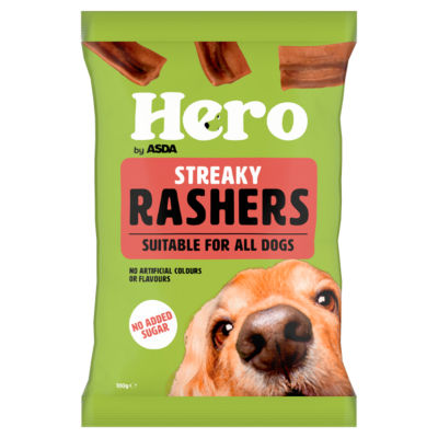 Hero Streaky Rashers hundegodbiter 100 g, britisk versjon