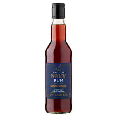 ASDA Fine Dark Navy Rum 35cl (Marque britannique)