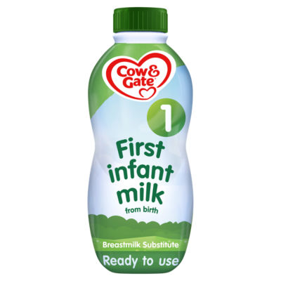 Cow & Gate First Baby Milk ready to feed liquid formula 1L - British product