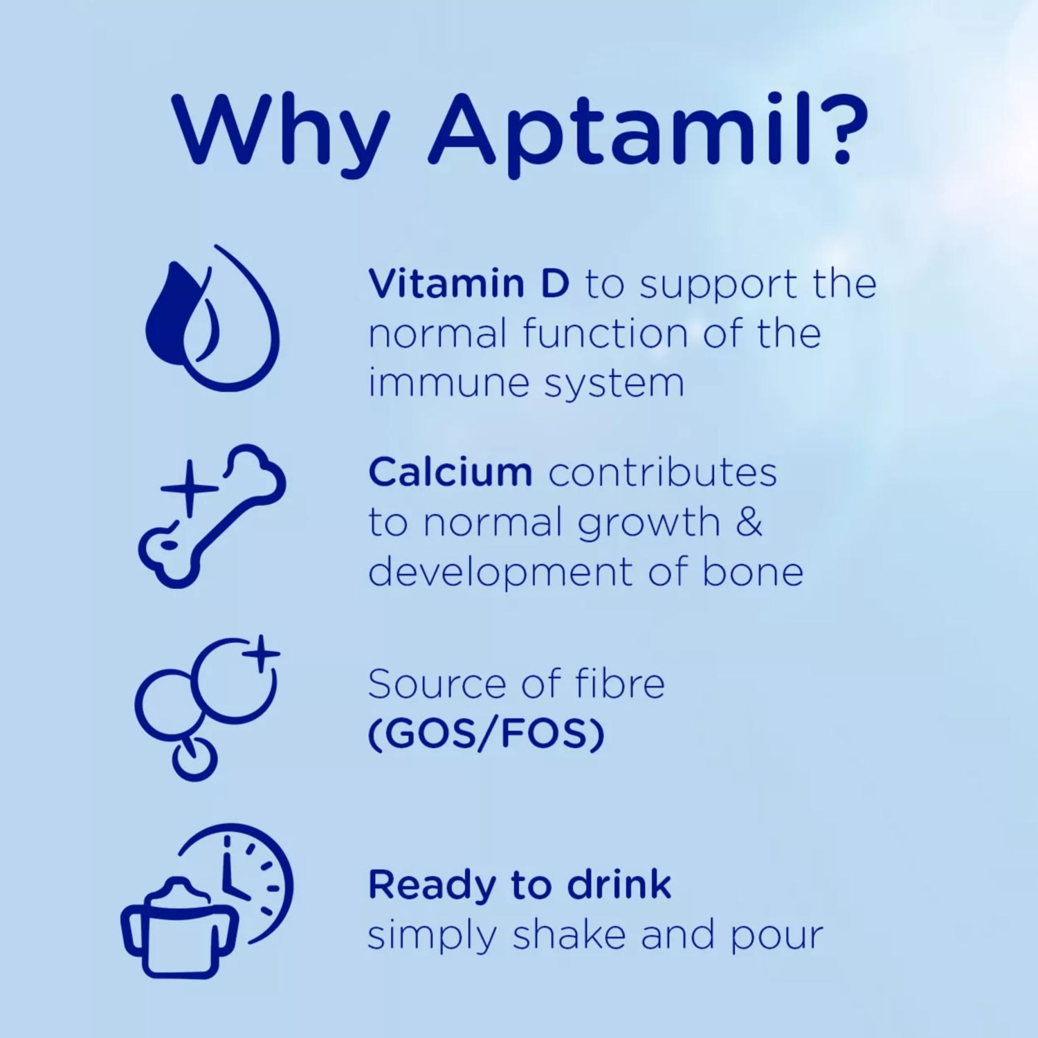 Aptamil 3 toddler milk formula ready to feed 200ml - British product