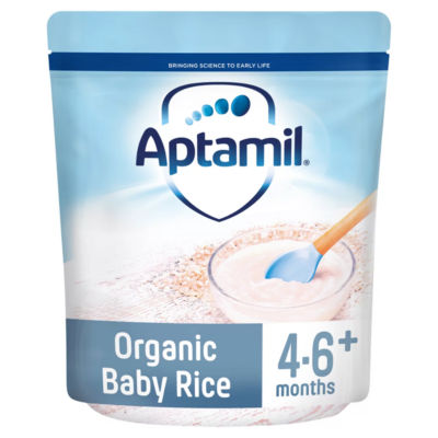 Aptamil organic baby rice for 4-6 months 100g - British product