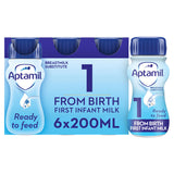 Aptamil 1 First Formula Baby Milk Liquid from Birth Multipack 6x GOODS ASDA   