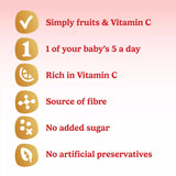 Cow & Gate Apple Peach Strawberry Baby Food 4x100g - British product