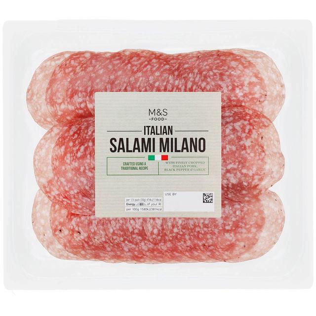 M&S Sliced Italian Salami Milano   90g