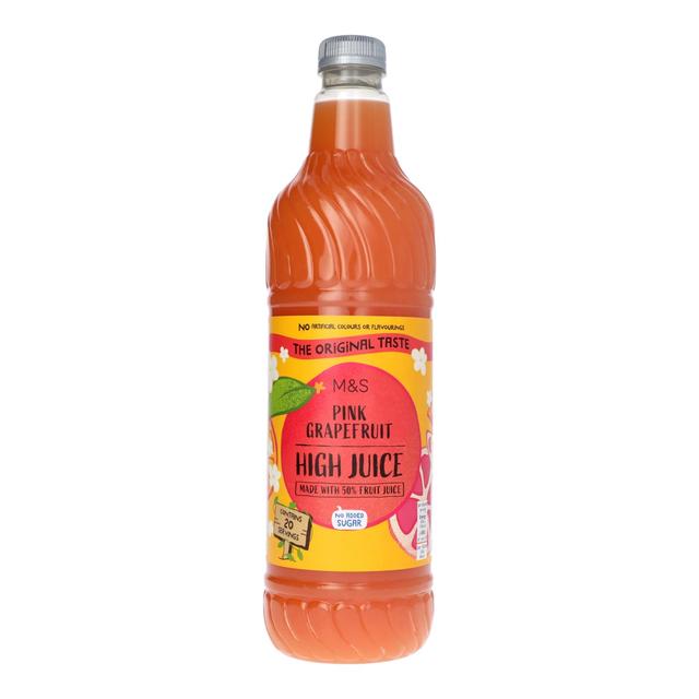 M&S No Added Sugar Pink Grapefruit High Juice   1L GOODS M&S   