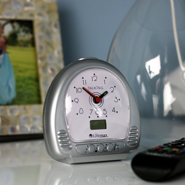 Lifemax Talking Alarm Clock with dual analogue and digital display (British brand)