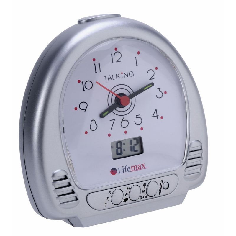 Lifemax Talking Alarm Clock with dual analogue and digital display (British brand)