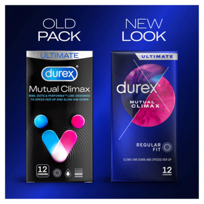 Durex Mutual Climax Regular Fit condoms 12 pack - British product