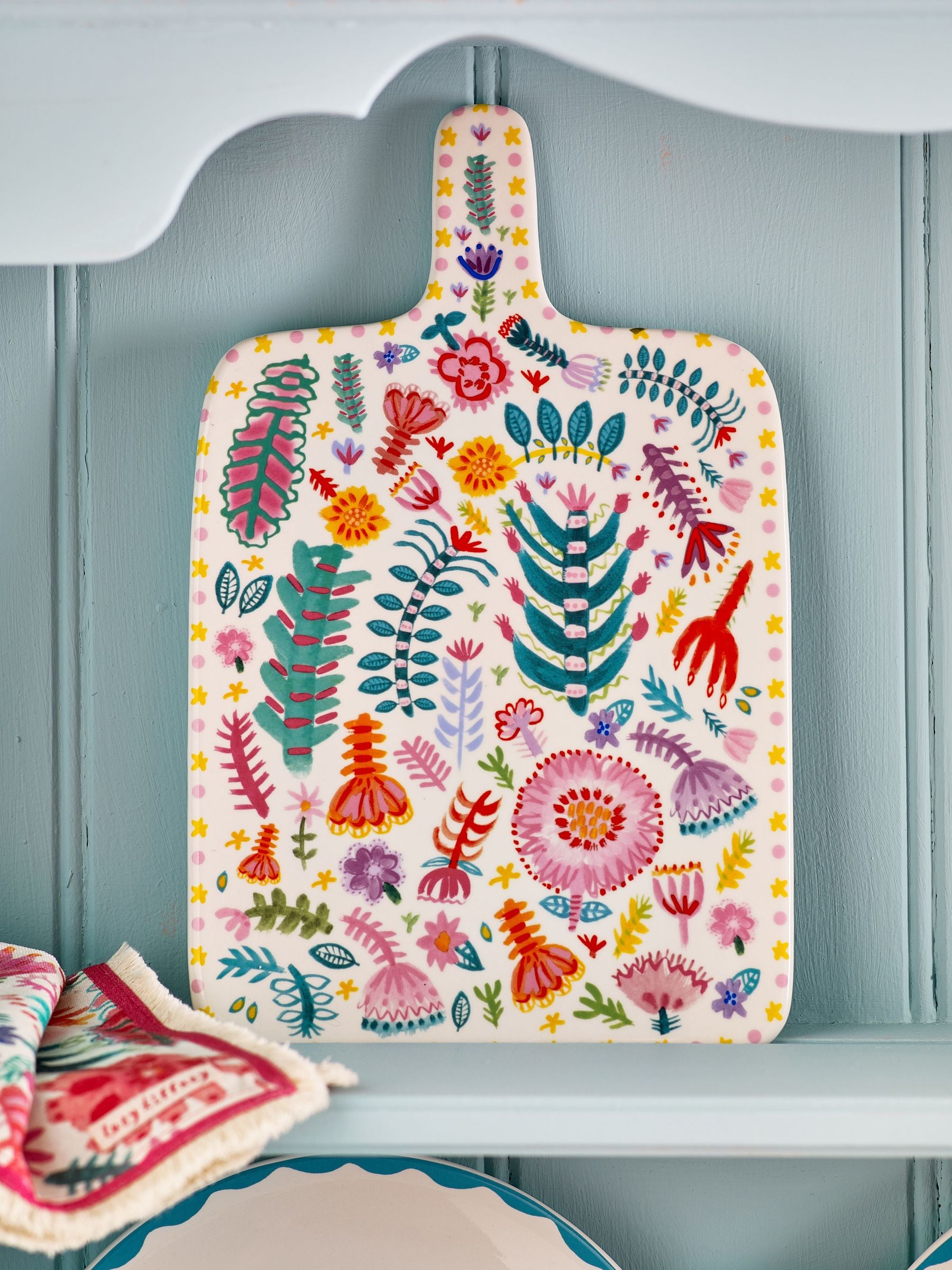 Lucy Tiffney Multi Floral Ceramic Platter