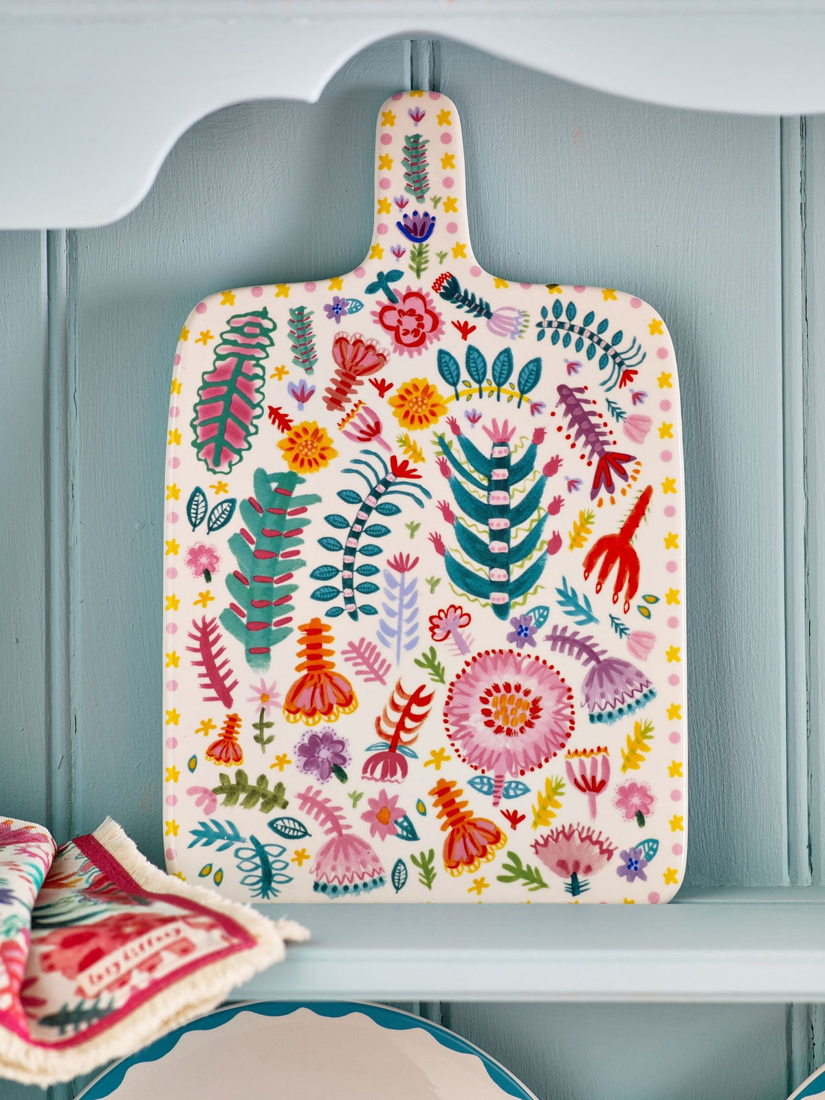Lucy Tiffney Multi Floral Ceramic Platter