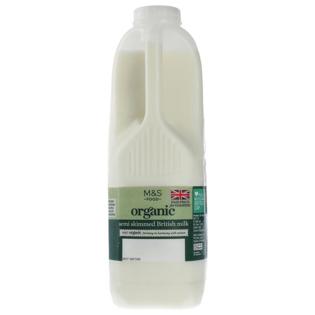 M&S Organic Semi-Skimmed Milk 2 Pints   1.136L