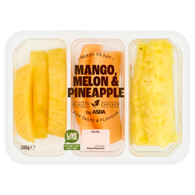 ASDA mango melon pineapple fruit snacks 240g - British product