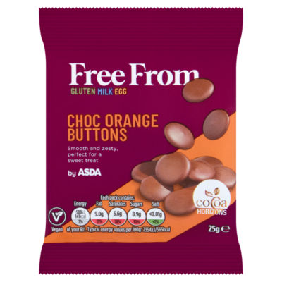 ASDA Choc Orange Buttons 25g - British product