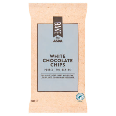 ASDA hvite sjokoladebiter 100g - Britisk produkt