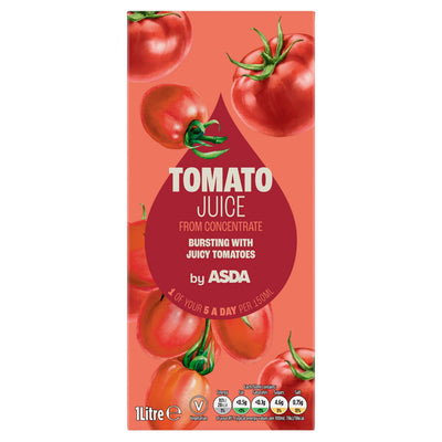 ASDA ASDA Tomato Juice from Concentrate 1 Litre- Buy online at McGrocer
