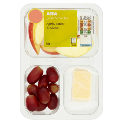ASDA Mild and Crisp Apple, Grapes and Cheese snack 150g - British product
