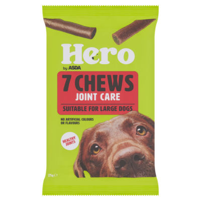 ASDA Hero 7 chews للعناية بالمفاصل 175 جم، النسخة البريطانية