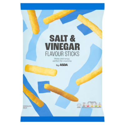 ASDA ASDA Salt & Vinegar Flavour Sticks 150g Savoury Maize Snacks- Buy online at McGrocer