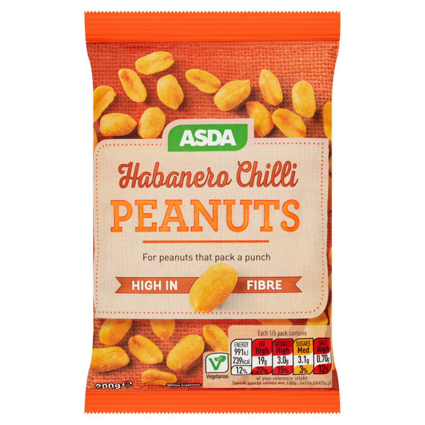 ASDA Habanero Chilli Peanuts 200g GOODS ASDA   