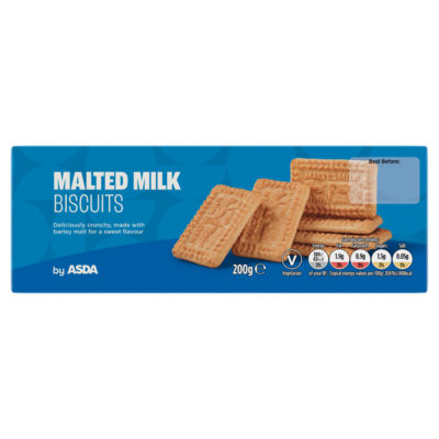 بسكويت ASDA Malted Milk 200 جرام، مستورد من المملكة المتحدة