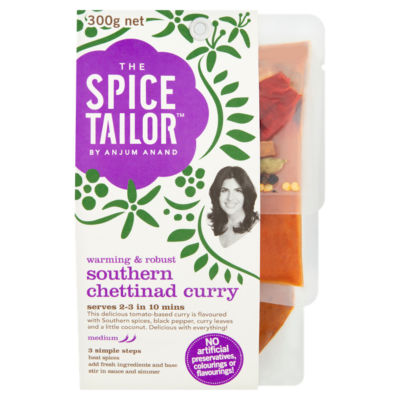 The Spice Tailor Southern Chettinad curry sauce meal kit 300g (British brand)