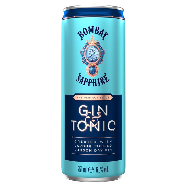 Bombay Sapphire Gin & Tonic Premix Cocktail   250ml GOODS M&S   