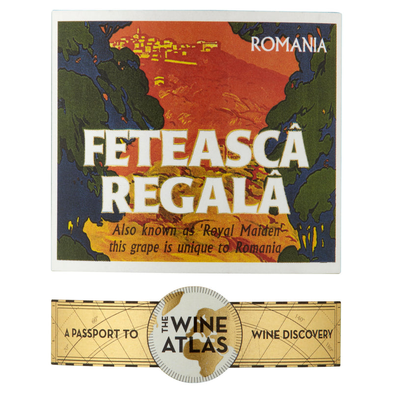 The Wine Atlas Feteasc Regala white wine 75cl (British brand)
