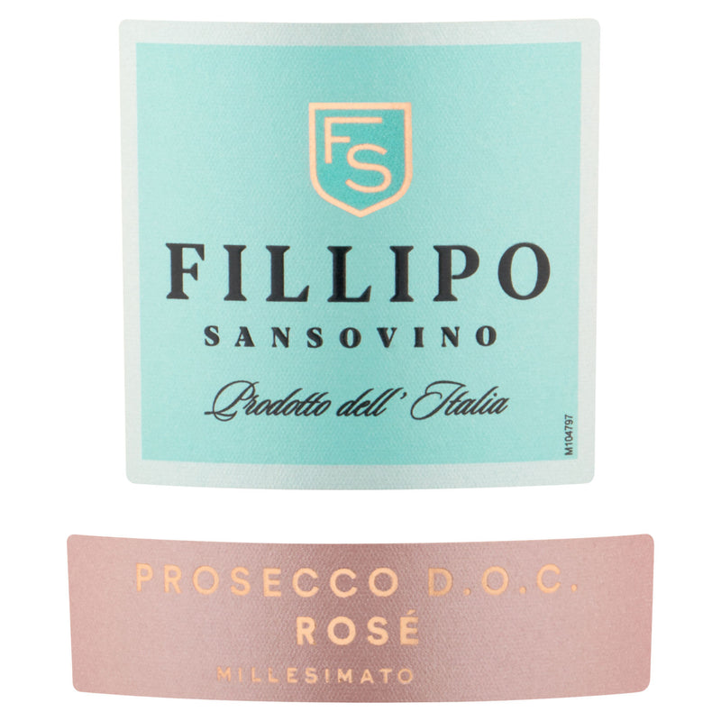 Fillipo Sansovino Prosecco Rosé 75cl British product