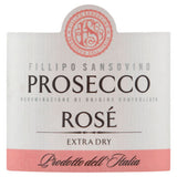 Fillipo Sansovino Prosecco Rosé Miniature 20cl - Britisches Produkt