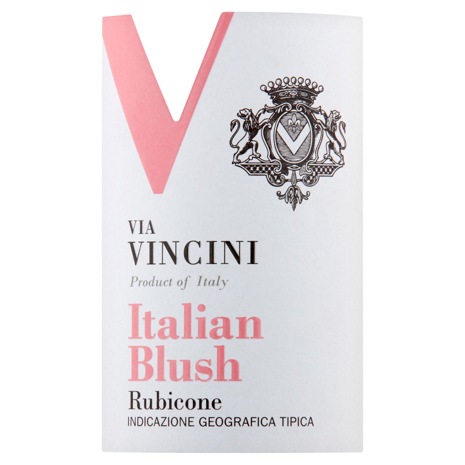 Via Vincini Italian Blush Rubicone rosé wine 75cl (British brand)