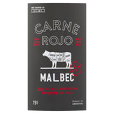 Carne Rojo Malbec red wine 75cl, imported from the UK