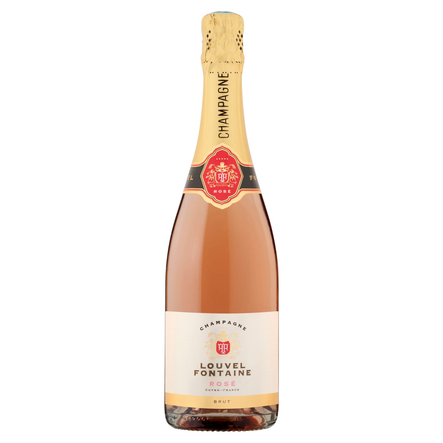 Louvel Fontaine Rosé Champagne Brut 75cl, UK version