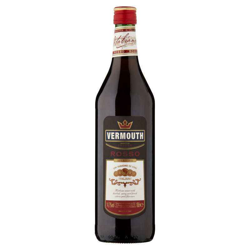 Vermouth Rosso Italian sweet vermouth 100cl bottle - British product