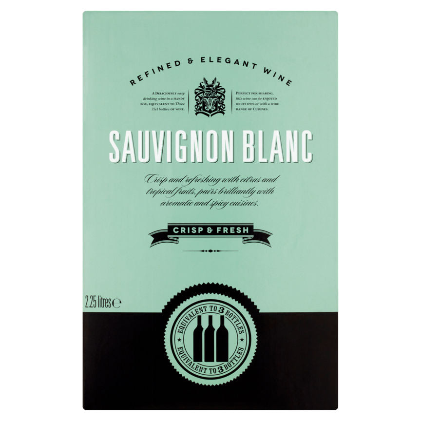 Refined & Elegant Wine Sauvignon Blanc 2.25 litres GOODS ASDA   