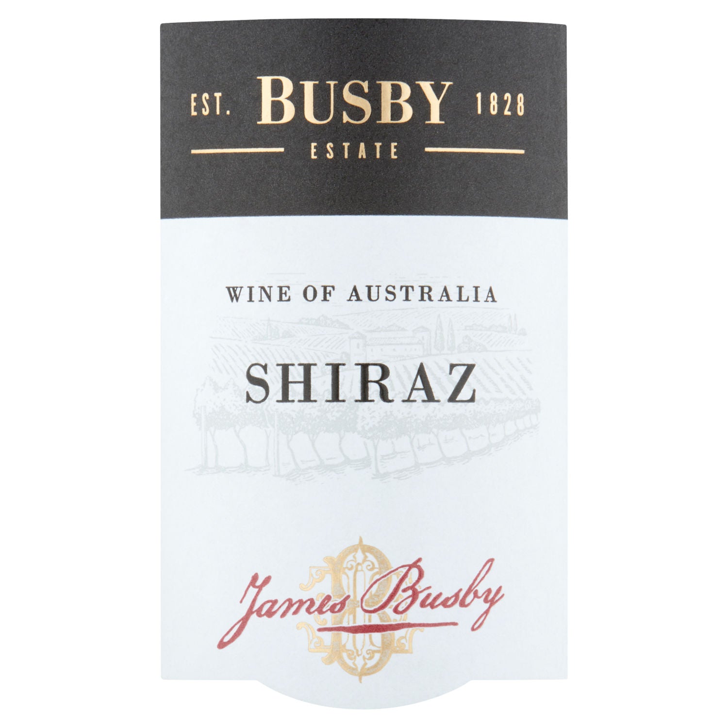 Busby Estate Shiraz red wine 75cl - British product