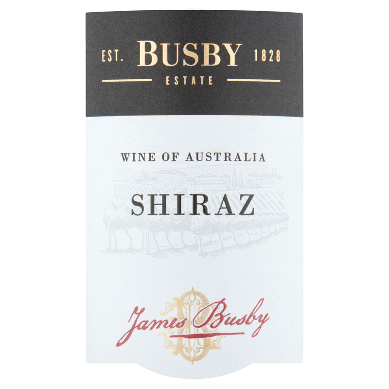 Busby Estate Shiraz red wine 75cl - British product
