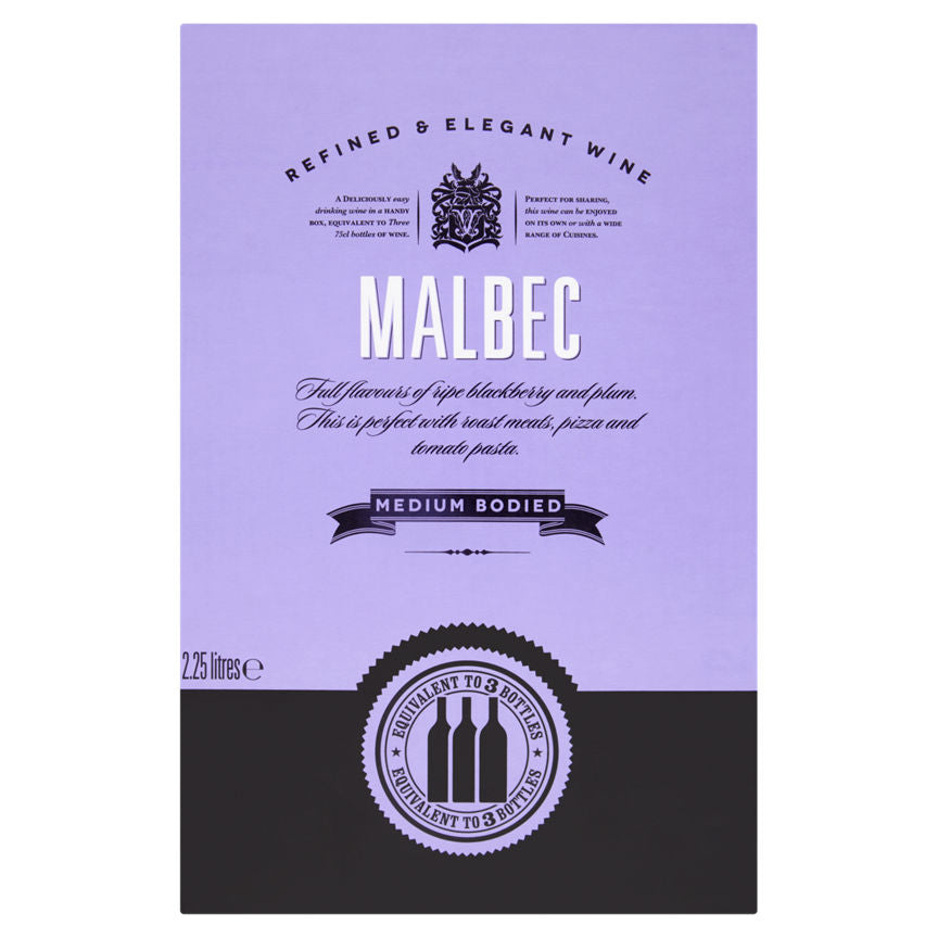 Refined & Elegant Wine Malbec 2.25 litres