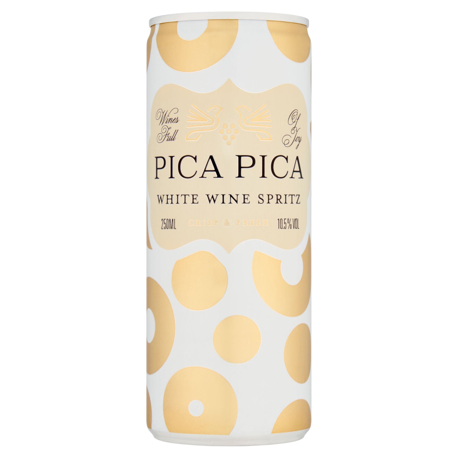 Pica Pica carbonated white wine spritz 250ml, imported from the UK