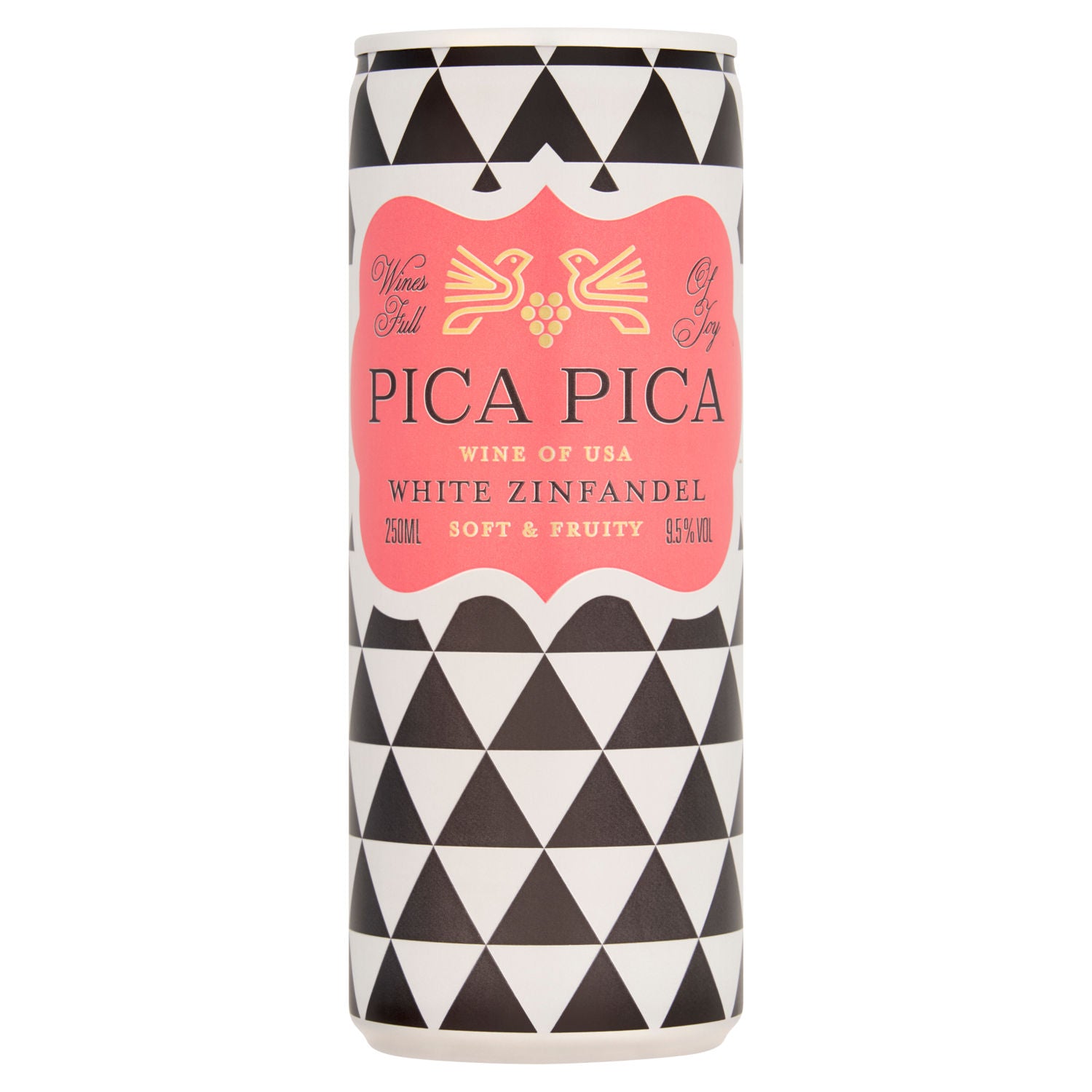 Pica Pica White Zinfandel wine 250ml bottle, UK version