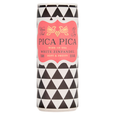 Pica Pica White Zinfandel wine 250ml bottle, UK version