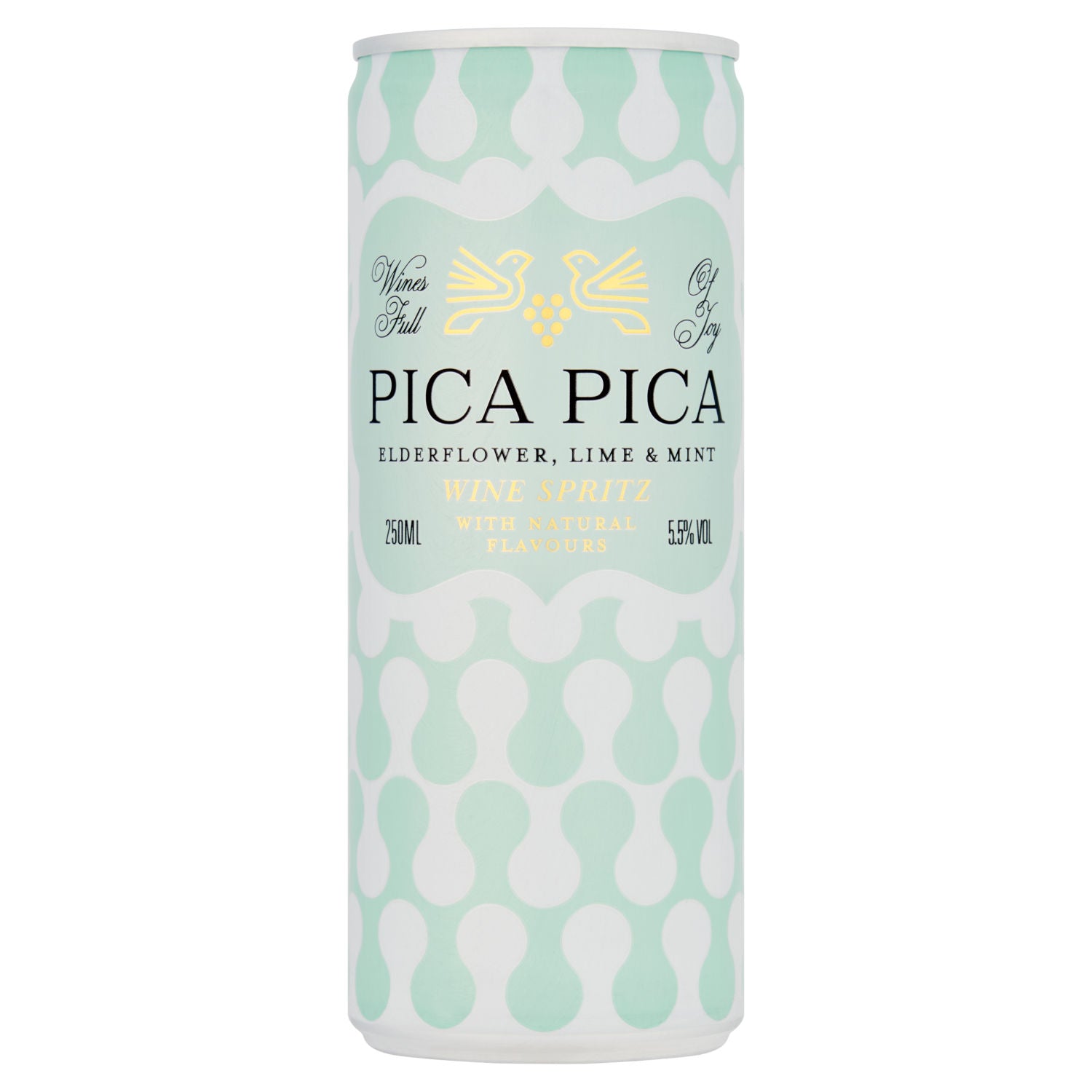 Pica Pica elderflower lime mint wine spritz 250ml - British product