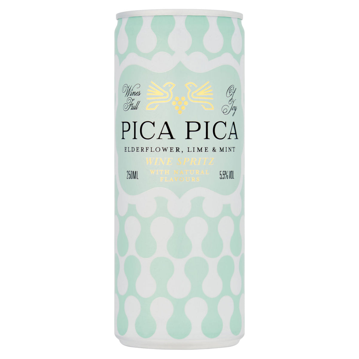 Pica Pica elderflower lime mint wine spritz 250ml - British product