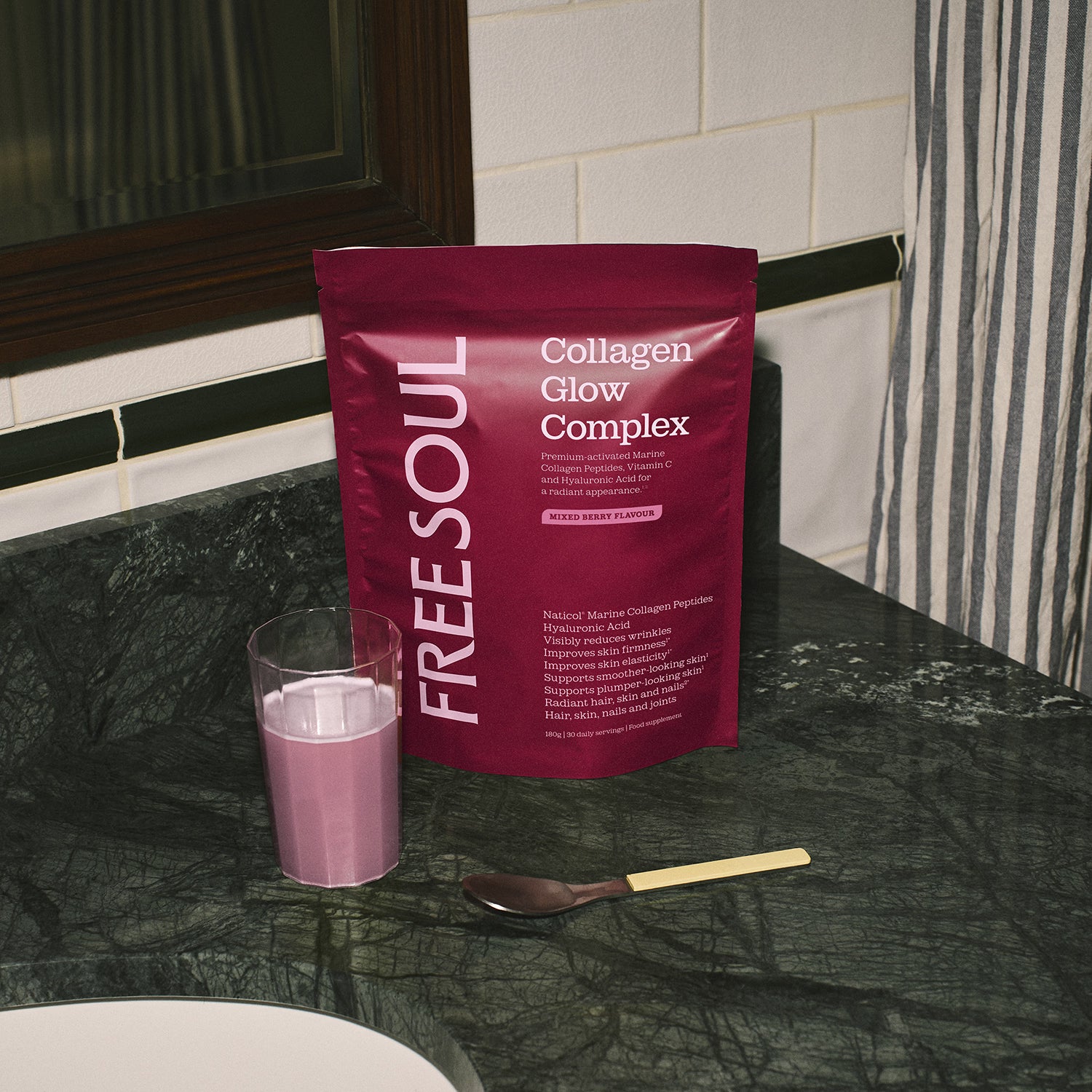 Free Soul collagen supplement mixed berry 180g, UK version