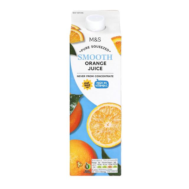 M&S Squeezed Smooth Orange Juice   1L GOODS M&S   