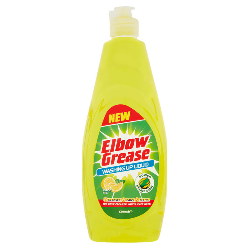 Elbow Grease Washing Up Liquid Lemon Fresh GOODS ASDA   