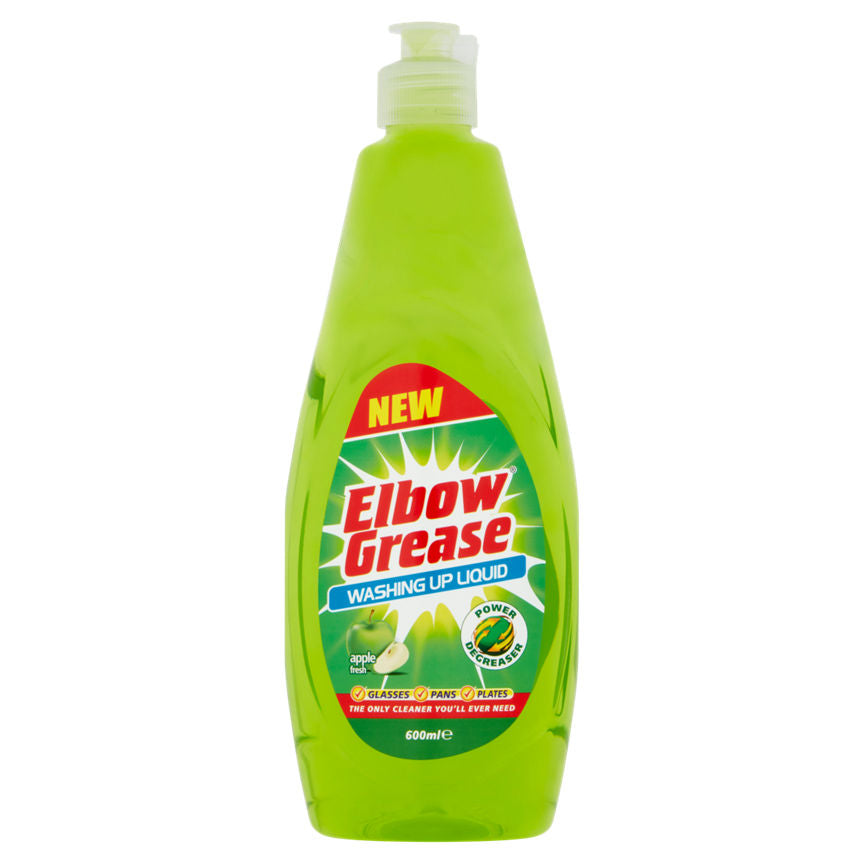 Elbow Grease Washing Up Liquid Apple Fresh GOODS ASDA   