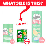 Pringles sour cream & onion crisps 40g, UK version