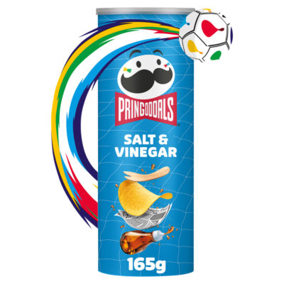 Pringles Salt & Vinegar crisps in 165g tube, UK version