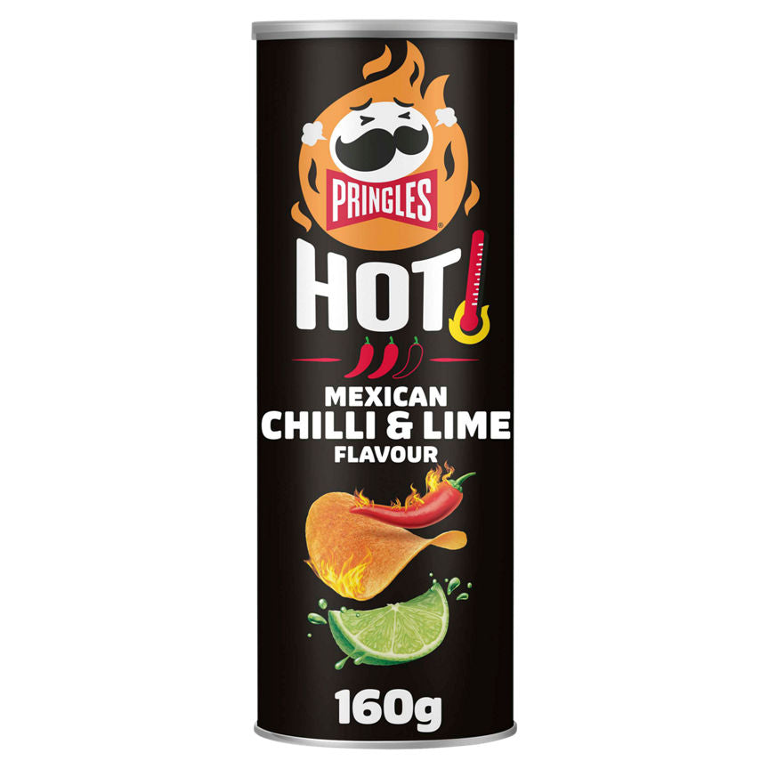 Pringles Hot Mexican Chilli & Lime Flavour 160g GOODS ASDA   